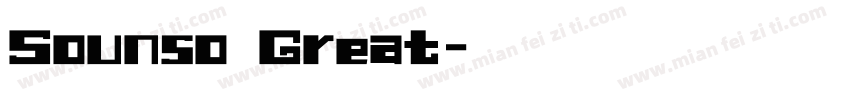 Sounso Great字体转换